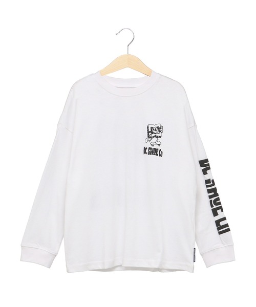 DC SHOES（ディーシーシューズ）の「23 KD PLAYTIME LS/DCキッズバックプリント長袖ロンT（Tシャツ/カットソー・キッズ・ホワイト/ブラック・160/130/140/150/120）」の3枚目の写真