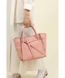 UNITED BASE（ユナイテッドベース）の「【イタリア製】 本革 2WAY ノットリボン 舟形 トートバッグ（トートバッグ）」