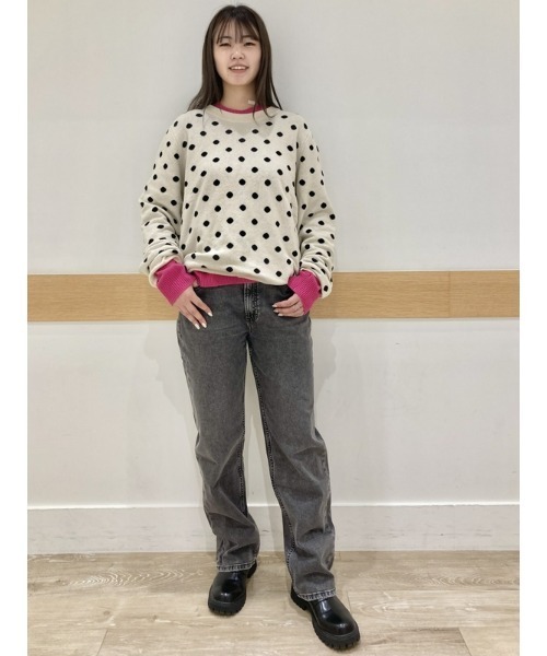 GAP(ギャップ)の「CashSoft カシミヤタッチ クルーネックセーター(ニット/セーター・レディース・その他1/ドット/ブラック/ホワイト系その他/ストライプ/ピンク/その他/グリーン・M/XS/S/XL/L/XXS)」の20枚目の写真