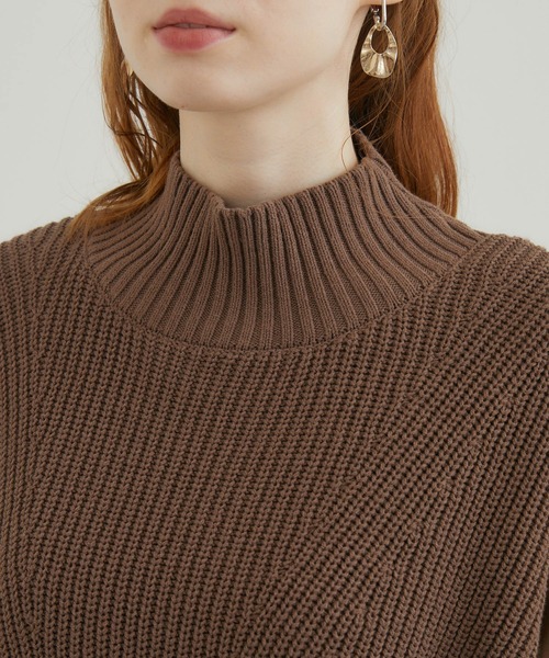 ROSIEE（ロージー）の「ROSIEE レイヤード風異素材ドッキングワンピース（ワンピース・レディース・ブラック/ブラウン・FREE）」の12枚目の写真