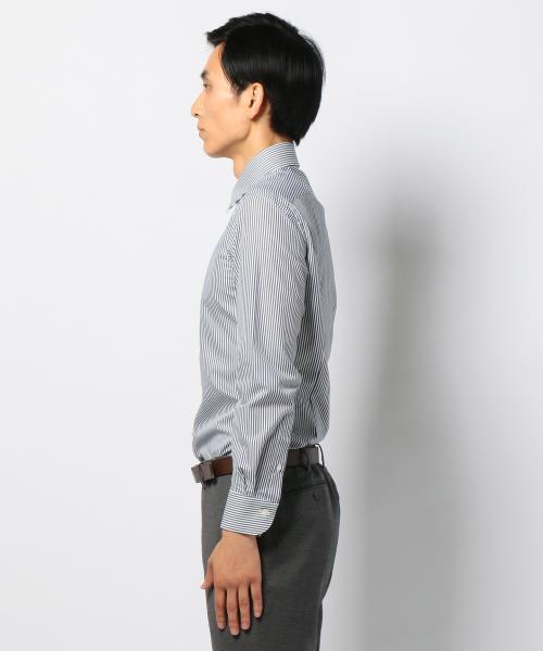 gotairiku(ゴタイリク)の「【PREMIUM PLEATS・スリムフィット】ロンドンストライプシャツ(シャツ/ブラウス・メンズ・ネイビー系1・15h/14h/15 )」の7枚目の写真