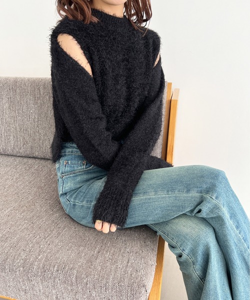 Olu.（オルドット）の「ウォッシュカラーストレッチフレアデニム（デニムパンツ・レディース・ライトブルー/ダークブルー/ブルー・0/1）」の17枚目の写真