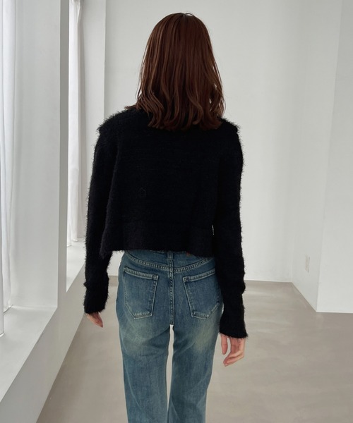 Olu.（オルドット）の「ウォッシュカラーストレッチフレアデニム（デニムパンツ・レディース・ライトブルー/ダークブルー/ブルー・0/1）」の18枚目の写真