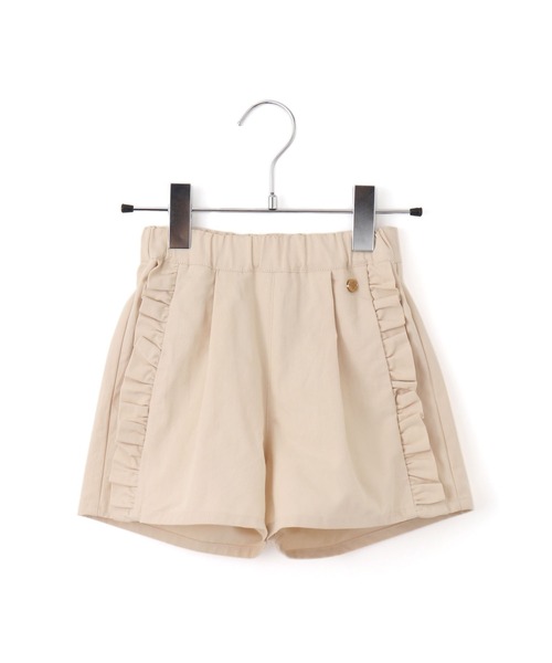 MAKE YOUR DAY（メイクユアデイ）の「サイドフリルショートパンツ■150.160cm（その他パンツ・キッズ・アイボリー/ベージュ/ブラウン・150/160）」の3枚目の写真
