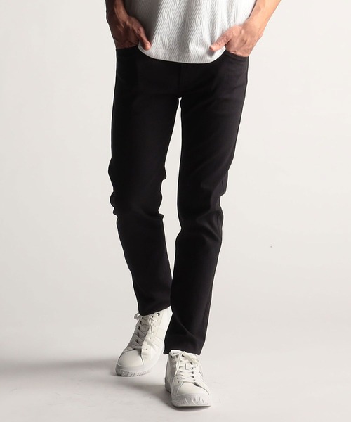 NICOLE CLUB FOR MEN（ニコルクラブフォーメン）の「コーティングヘリンボン５ポケットパンツ（その他パンツ・メンズ・ホワイト系/ネイビー系/ブラック系・MEDIUM/LARGE/SMALL/X-LARGE）」の3枚目の写真