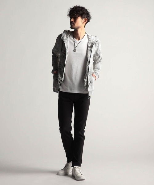 NICOLE CLUB FOR MEN（ニコルクラブフォーメン）の「コーティングヘリンボン５ポケットパンツ（その他パンツ・メンズ・ホワイト系/ネイビー系/ブラック系・MEDIUM/LARGE/SMALL/X-LARGE）」の13枚目の写真