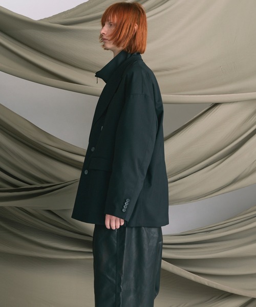 UNISEX》Wool Mix Prime-Over Peaked Lapel Double Tailored Jacket