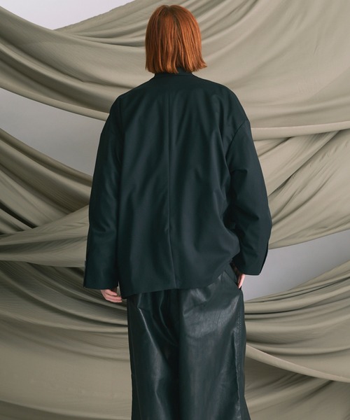 UNISEX》Wool Mix Prime-Over Peaked Lapel Double Tailored Jacket