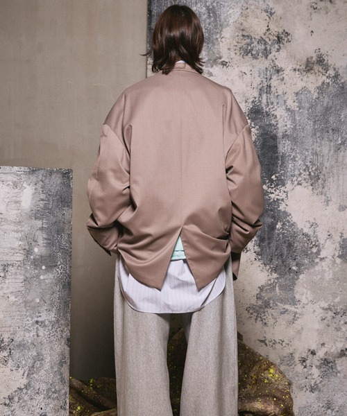 UNISEX》Wool Mix Prime-Over Peaked Lapel Double Tailored Jacket