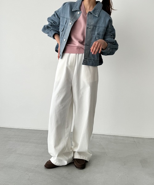 CANAL JEAN(キャナルジーン)の「RED CHOP WORKS バルーンスリーブデニムジャケット(デニムジャケット・レディース・グレー/インディゴブルー・ONE SIZE)」の10枚目の写真