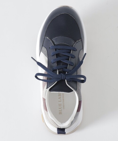 BLUE LABEL CRESTBRIDGE（ブルーレーベルクレストブリッジ）の「クレストブリッジチェックスニーカー（スニーカー・レディース・ブラック/ダークネイビー・M/L）」の5枚目の写真