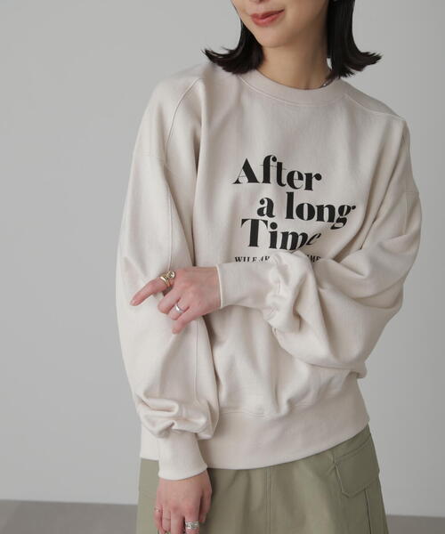 FREE'S MART(フリーズマート)の「◆ロゴプリントミドル丈スウェット(スウェット・レディース・ホワイト/ピンク/ネイビー・FREE)」の1枚目の写真