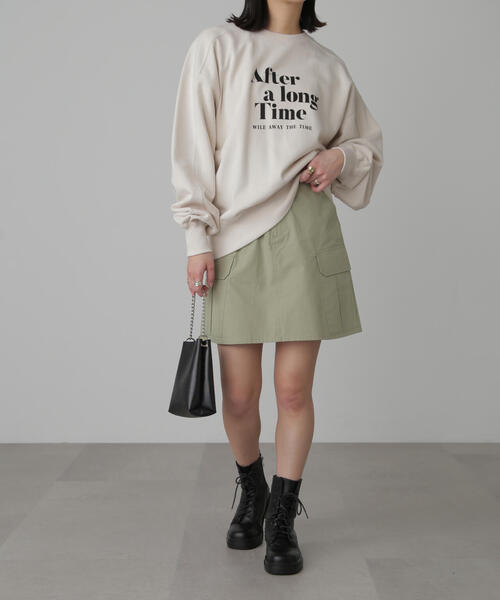 FREE'S MART(フリーズマート)の「◆ロゴプリントミドル丈スウェット(スウェット・レディース・ホワイト/ピンク/ネイビー・FREE)」の7枚目の写真