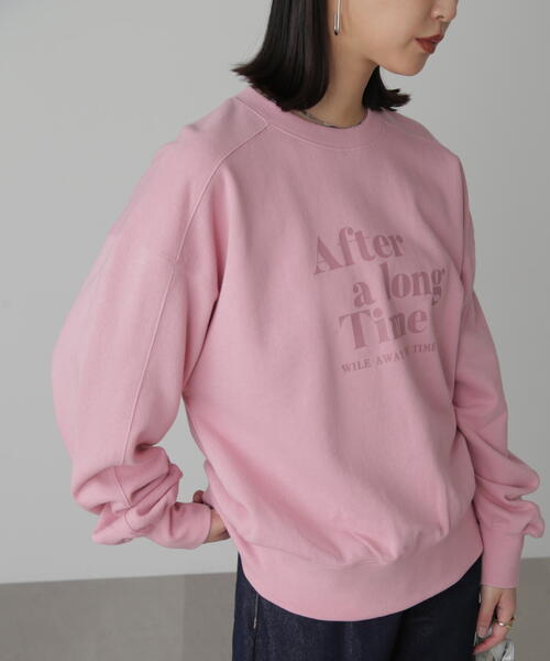 FREE'S MART(フリーズマート)の「◆ロゴプリントミドル丈スウェット(スウェット・レディース・ホワイト/ピンク/ネイビー・FREE)」の12枚目の写真