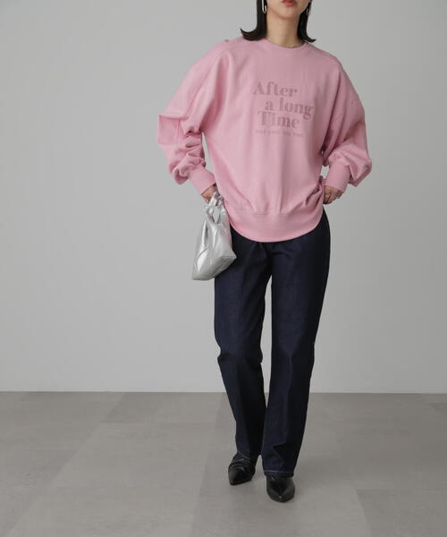 FREE'S MART(フリーズマート)の「◆ロゴプリントミドル丈スウェット(スウェット・レディース・ホワイト/ピンク/ネイビー・FREE)」の14枚目の写真