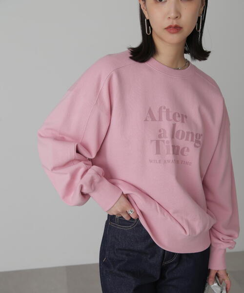 FREE'S MART(フリーズマート)の「◆ロゴプリントミドル丈スウェット(スウェット・レディース・ホワイト/ピンク/ネイビー・FREE)」の16枚目の写真