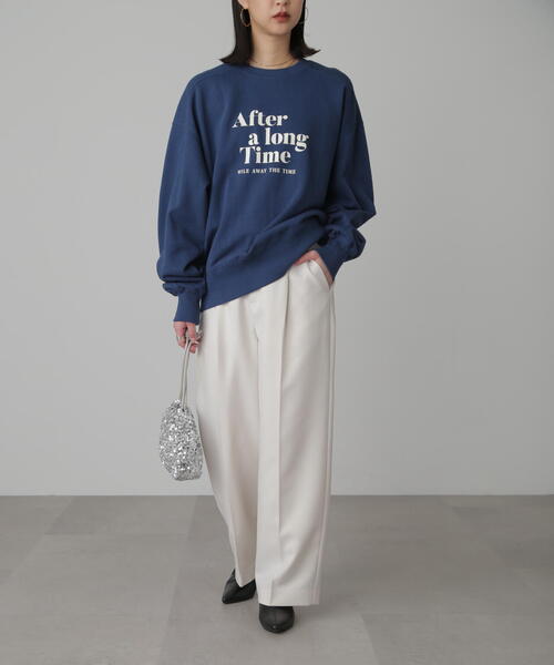 FREE'S MART(フリーズマート)の「◆ロゴプリントミドル丈スウェット(スウェット・レディース・ホワイト/ピンク/ネイビー・FREE)」の22枚目の写真