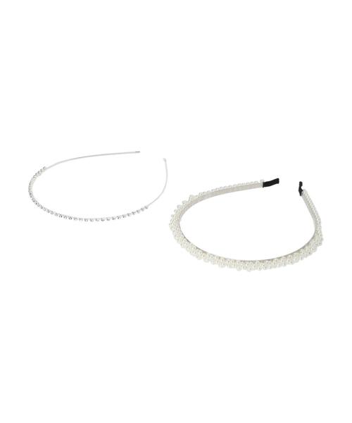 earth music&ecology(アースミュージックアンドエコロジー)の「ビジュー・パール2setカチューシャ(カチューシャ・レディース・シルバー/ゴールド・FREE)」の15枚目の写真