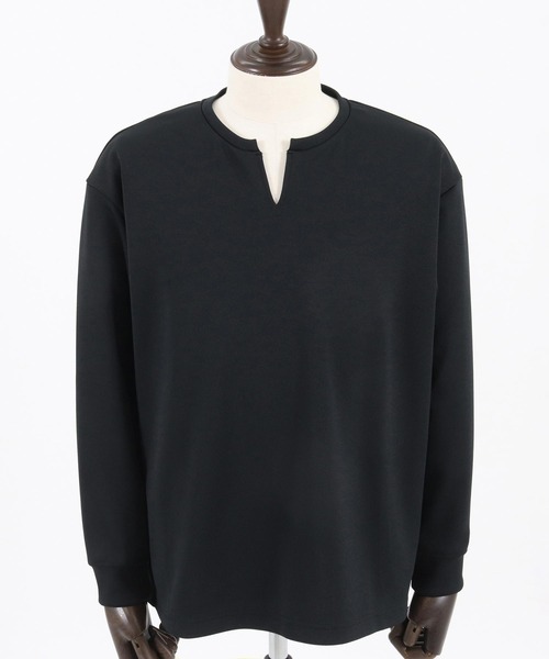 felkod（フィルコッド）の「mlt4624- Shirts Like Oversized Key Neck Pullover  カットソー（ポロシャツ・メンズ・ホワイト×ピンク/ブラック×ピンク・S/M/L）」の13枚目の写真