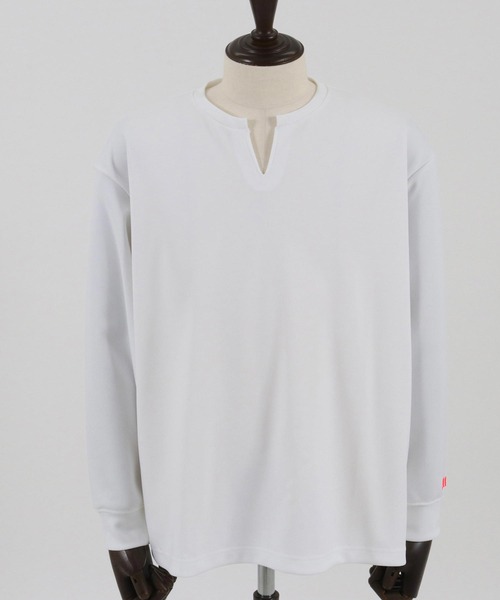 felkod（フィルコッド）の「mlt4624- Shirts Like Oversized Key Neck Pullover  カットソー（ポロシャツ・メンズ・ホワイト×ピンク/ブラック×ピンク・S/M/L）」の16枚目の写真