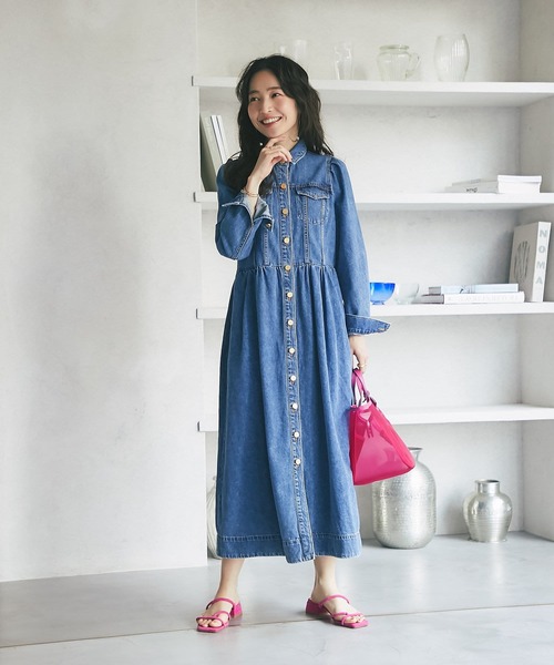 La boutique BonBon（ラブティックボンボン）の「デニムロングシャツ