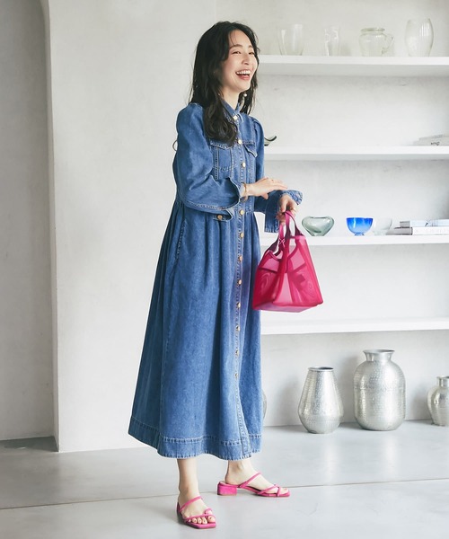 La boutique BonBon（ラブティックボンボン）の「デニムロングシャツ
