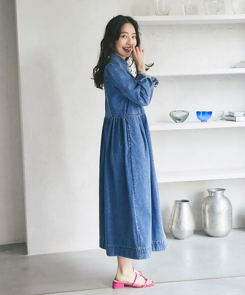 La boutique BonBon（ラブティックボンボン）の「デニムロングシャツ