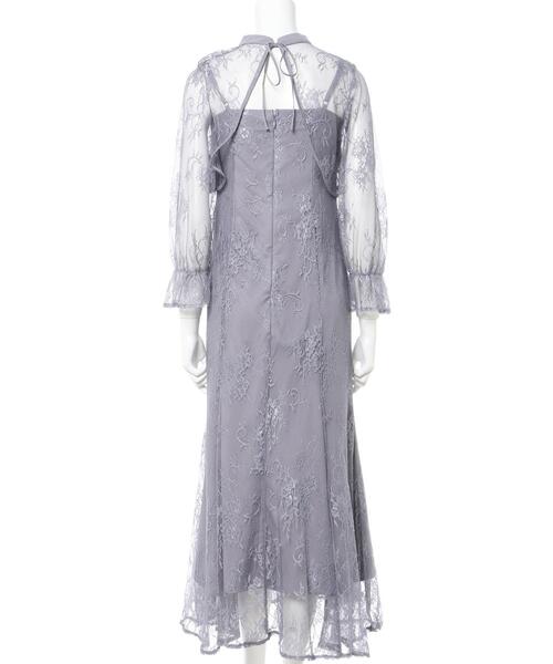 INGNI（イング）の「2Wayボレロ＋レースキャミワンピースSET（ドレス・レディース・ブラック/グレー/ブルー/ミント・M）」の11枚目の写真