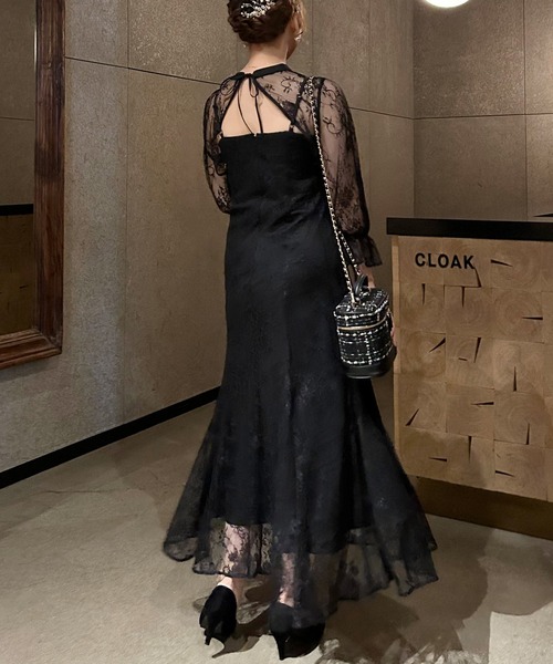 INGNI（イング）の「2Wayボレロ＋レースキャミワンピースSET（ドレス・レディース・ブラック/グレー/ブルー/ミント・M）」の19枚目の写真