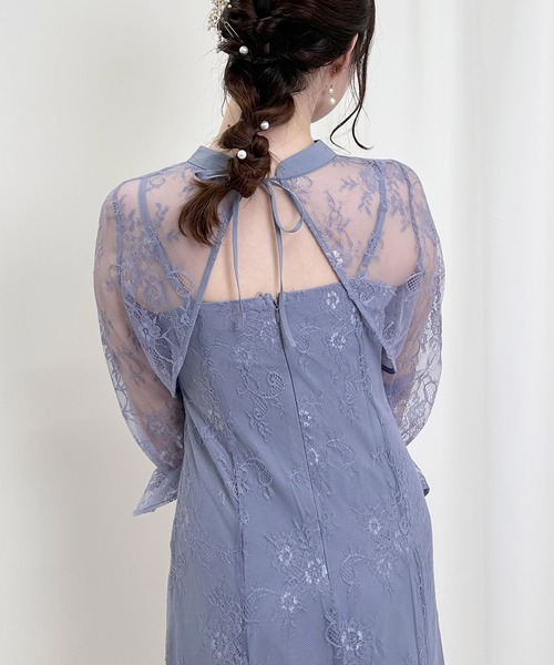 INGNI（イング）の「2Wayボレロ＋レースキャミワンピースSET（ドレス・レディース・ブラック/グレー/ブルー/ミント・M）」の7枚目の写真