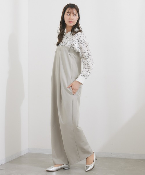 KATHARINE ROSS(キャサリンロス)の「【KATHARINE ROSS】ベアコンビネゾン(つなぎ/オールインワン・レディース・グレイッシュベージュ/ブラック・MEDIUM)」の17枚目の写真