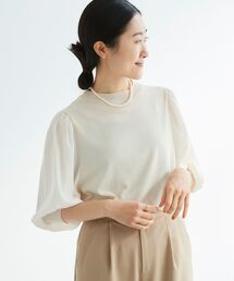 スリーブドッキングニットプルオーバー