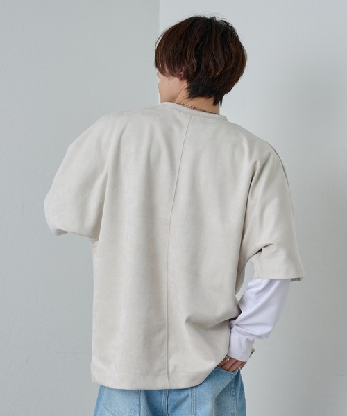 COLONY 2139（コロニートゥーワンスリーナイン）の「シンセティックドルマンスリーブビッグT（Tシャツ/カットソー・メンズ・チャコールグレー/アイボリー/ライトグレー・MEDIUM/LARGE）」の11枚目の写真