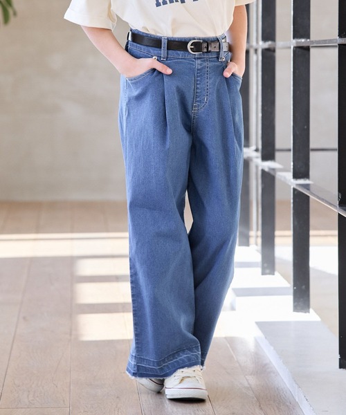 メンズ デニムパンツ ベルト付きデニムパンツ H00029 セール】COOLデニムベルト付きパンツ/995627（デニムパンツ