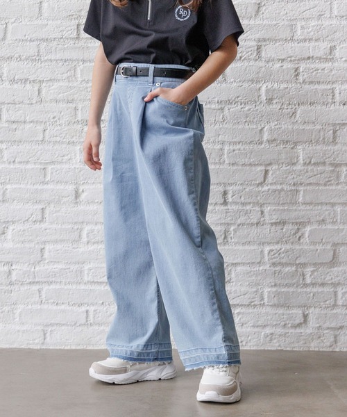 GLOBAL WORK（グローバルワーク）の「COOLデニムベルト付きパンツ