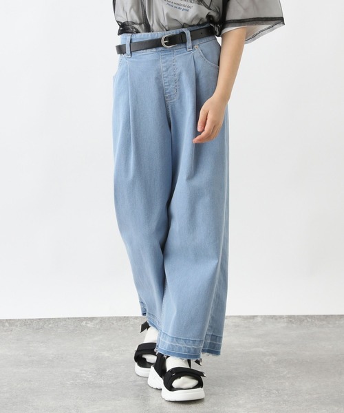 GLOBAL WORK（グローバルワーク）の「COOLデニムベルト付きパンツ