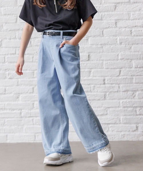 GLOBAL WORK（グローバルワーク）の「COOLデニムベルト付きパンツ/995627（デニムパンツ・キッズ・ブラック/ライトブルー/ブルー・170cm/160cm/150cm/140cm/130cm/120cm）」の13枚目の写真