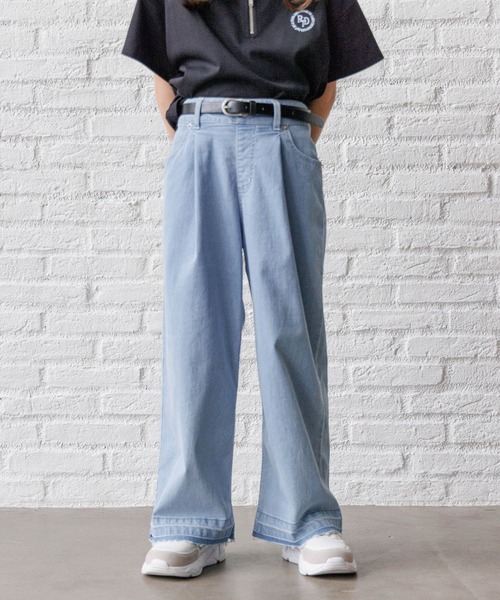 GLOBAL WORK（グローバルワーク）の「COOLデニムベルト付きパンツ/995627（デニムパンツ・キッズ・ブラック/ライトブルー/ブルー・170cm/160cm/150cm/140cm/130cm/120cm）」の16枚目の写真