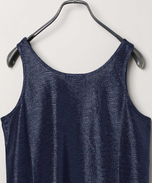 Gajessグリッタータンクトップ Sequin Tank Top for Women Sleeveless Casual Sparkly Tops