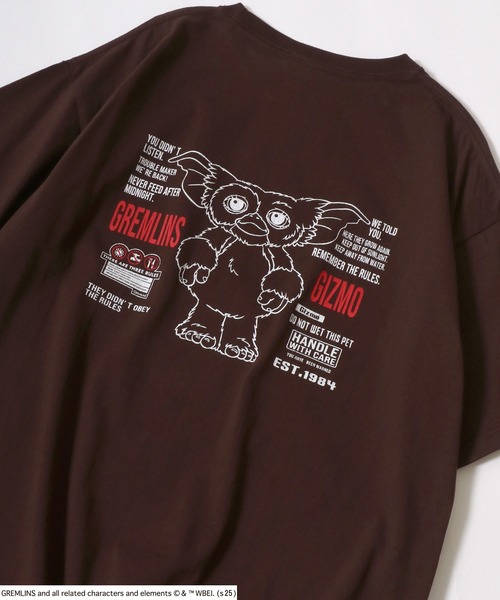 Salong hameu（サロン ハミュー）の「Gremlins（グレムリン）GIZMOギズモ キャラクター ヴィンテージプリント・ムービーポスタープリント・刺繍 半袖Tシャツ メンズ レディース ユニセックス（Tシャツ/カットソー・メンズ・ブラック/グレー系その他/ホワイト/ホワイト系その他/グレー系その他2/ホワイト×ブラック/チャコールグレー/アッシュグレー/ブラック系その他/グレー系その他3/グリーン系その他/マスタード/グリーン/ブラック系その他4/ブラウン/ホワイト系その他3/ホワイト系その他5/ホワイト×レッド/ブラウン系その他/ブラック系その他2/ブラック系その他3/ホワイト系その他4/ホワイト系その他2・M/L/LL）」の21枚目の写真