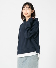 【U.S.POLO ASSN./ユーエスポロアッスン】 フェイクレイヤードパーカー
