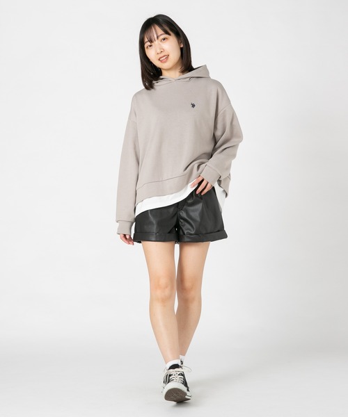 U.S. POLO ASSN.(ユーエスポロアッスン)の「【U.S.POLO ASSN./ユーエスポロアッスン】 フェイクレイヤードパーカー(パーカー・レディース・杢グレー/ベージュ/ネイビー・MEDIUM/LARGE)」の12枚目の写真