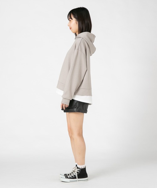 U.S. POLO ASSN.(ユーエスポロアッスン)の「【U.S.POLO ASSN./ユーエスポロアッスン】 フェイクレイヤードパーカー(パーカー・レディース・杢グレー/ベージュ/ネイビー・MEDIUM/LARGE)」の15枚目の写真
