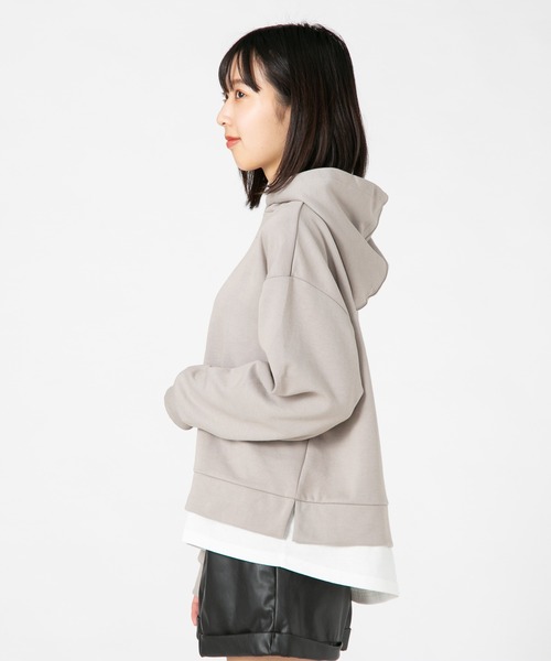 U.S. POLO ASSN.(ユーエスポロアッスン)の「【U.S.POLO ASSN./ユーエスポロアッスン】 フェイクレイヤードパーカー(パーカー・レディース・杢グレー/ベージュ/ネイビー・MEDIUM/LARGE)」の18枚目の写真
