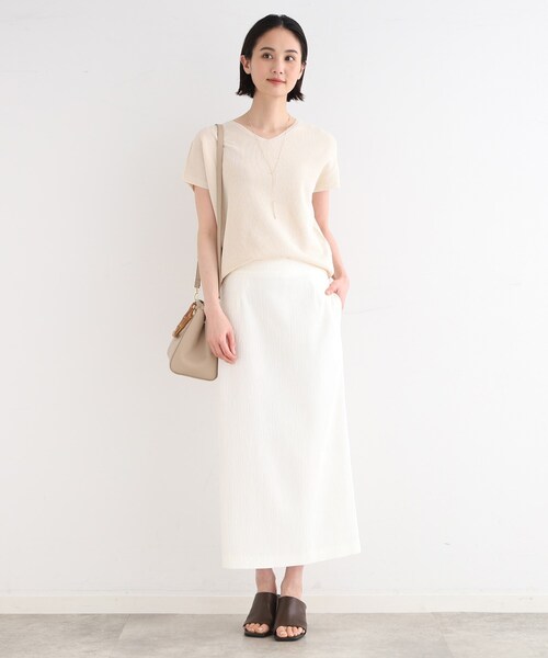 INDIVI(インディヴィ)の「◆【洗える】ペーパーヤーンVネックニット(ニット/セーター・レディース・ネイビー/ナチュラル/パープル系/ネイビー系3/ブラウン系その他/ライトグレー・05/13/15 /38)」の10枚目の写真