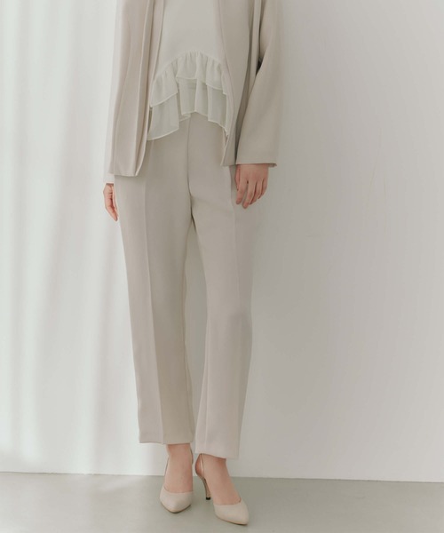 kaene（カエン）の「ウエストコードピンタックパンツ（スラックス・レディース・ブラック/ベージュ・36/40/38）」の9枚目の写真