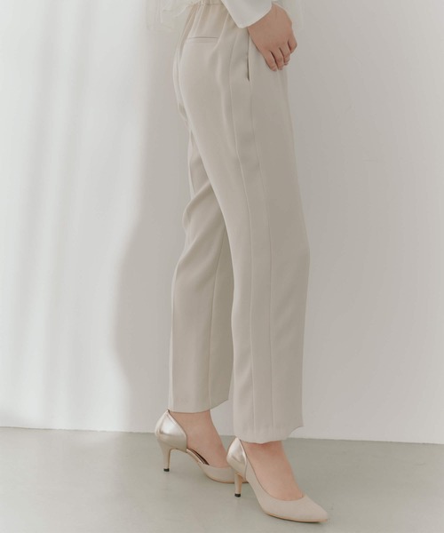 kaene（カエン）の「ウエストコードピンタックパンツ（スラックス・レディース・ブラック/ベージュ・36/40/38）」の8枚目の写真