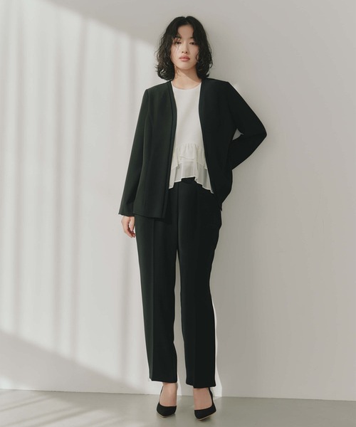 kaene（カエン）の「ウエストコードピンタックパンツ（スラックス・レディース・ブラック/ベージュ・36/40/38）」の12枚目の写真