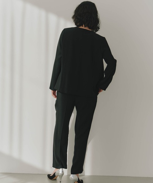 kaene（カエン）の「ウエストコードピンタックパンツ（スラックス・レディース・ブラック/ベージュ・36/40/38）」の13枚目の写真