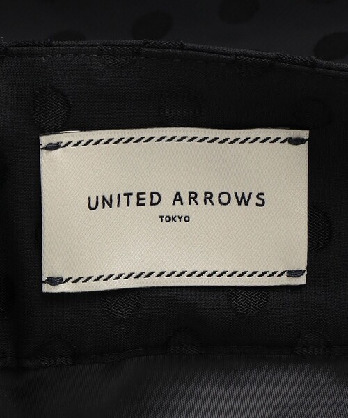 ［ユナイテッドアローズ] シアー ドット マキシスカート Mサイズ　ブラック UNITED ARROWS（ユナイテッドアローズ）の「シアー ドット